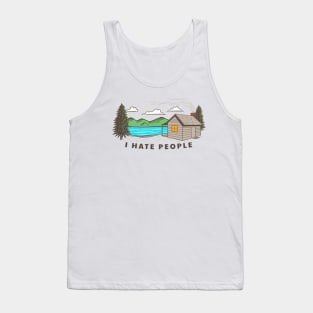 I Love Nature, But I Hate People Tank Top